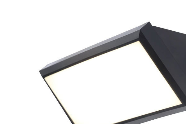Luton Outdoor LED Wedge Design Wall Light, Black - Image 3