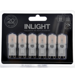 G9 Capsule LED 3000k 6pk Frost