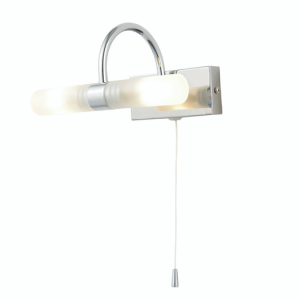 Corvus Bathroom Wall Light, Chrome