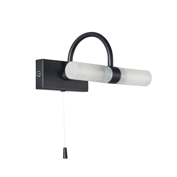 Corvus bathroom wall light - Satin Black - Image 2