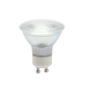 Glass GU10 5w LED 4000k Non-Dimmable Clear