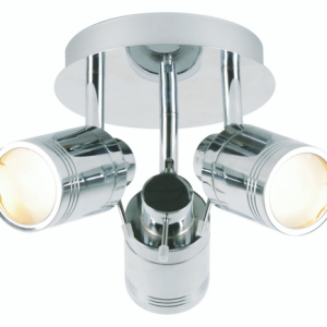 Scorpius Bathroom Ceiling Spotlight Plate, Chrome
