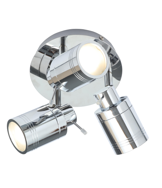 Scorpius Bathroom Ceiling Spotlight Plate, Chrome - Image 3