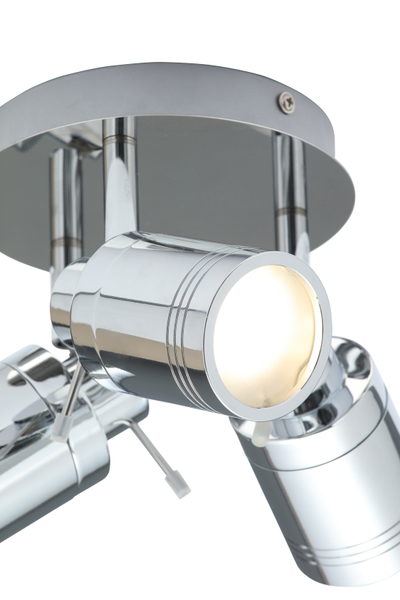Scorpius Bathroom Ceiling Spotlight Plate, Chrome - Image 4