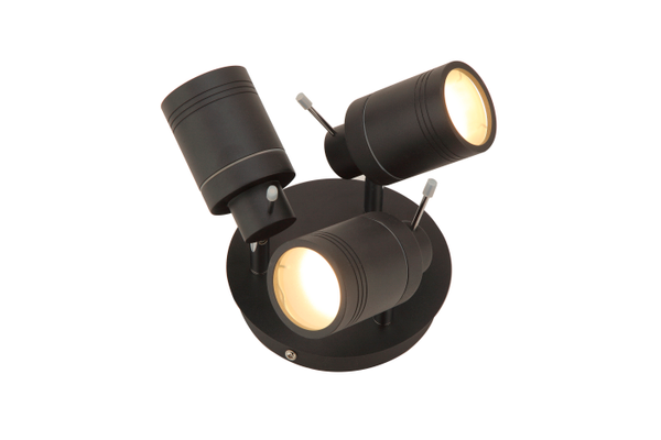 Scorpius Bathroom Ceiling Spotlight Plate, Matt Black - Image 2