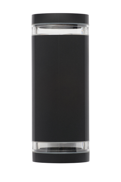 Helix Up and Down Outdoor Cylinder Wall Light, Black - Image 4