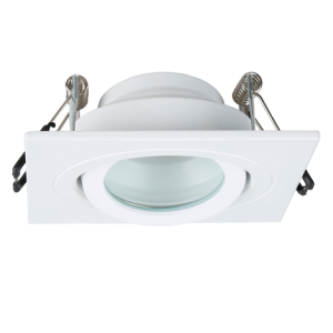 Cali Square IP65 Tiltable Downlight, White