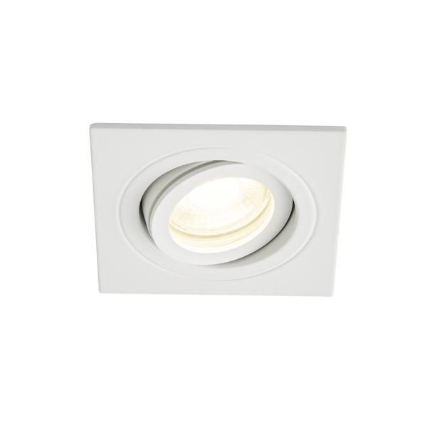Cali Square IP65 Tiltable Downlight, White - Image 3