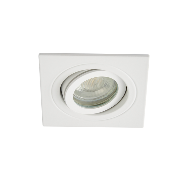 Cali Square IP65 Tiltable Downlight, White - Image 4
