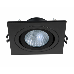 Cali Square IP65 Tiltable Downlight, Matt Black