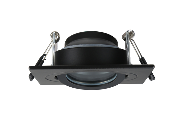 Cali Square IP65 Tiltable Downlight, Matt Black - Image 4