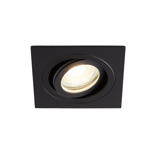 Cali Square IP65 Tiltable Downlight, Matt Black - Image 5