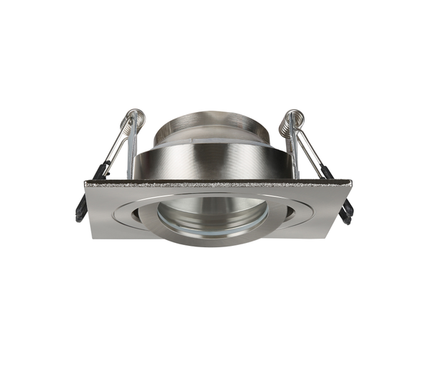 Cali Square IP65 Tiltable Downlight, Satin Nickel