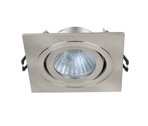 Cali Square IP65 Tiltable Downlight, Satin Nickel - Image 4