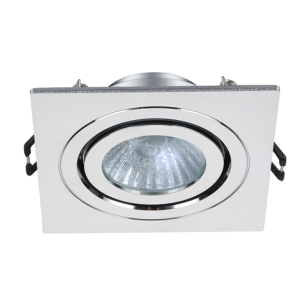 Cali Square IP65 Tiltable Downlight, Chrome