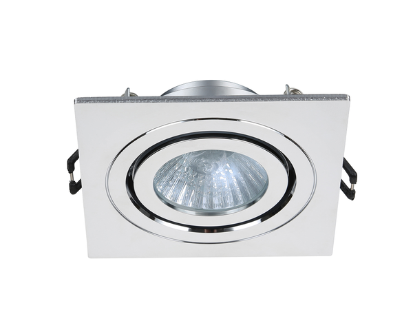 Cali Square IP65 Tiltable Downlight, Chrome