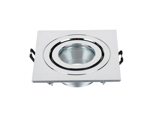 Cali Square IP65 Tiltable Downlight, Chrome - Image 2