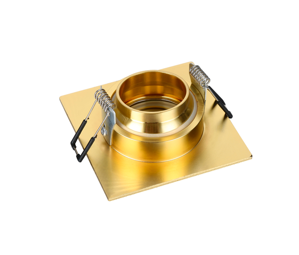 Cali Square IP65 Tiltable Downlight, Satin Brass - Image 2