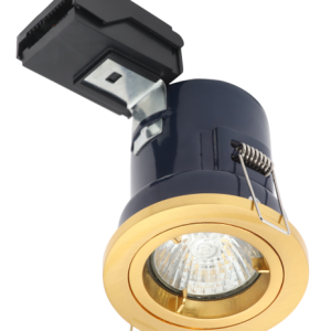 Yate Fixed Fire rated Downlight Satin Brass