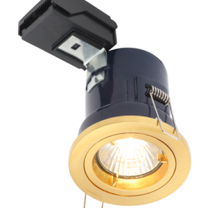 Yate Fixed Fire rated Downlight Satin Brass