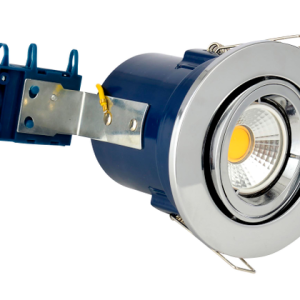 Yate Adjustable Fire Rated IP20 Recessed Downlight - Chrome