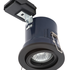 Yate Adjustable Fire Rated IP20 Recessed Downlight - Matt Black