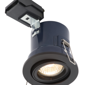 Yate Adjustable Fire Rated IP20 Recessed Downlight - Matt Black