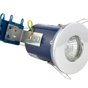Yate IP65 Fixed Fire Rated IP65 Recessed Downlight -  Chrome