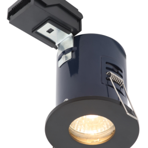 Yate IP65 Fixed Fire Rated IP65 Recessed Downlight - Matt Black