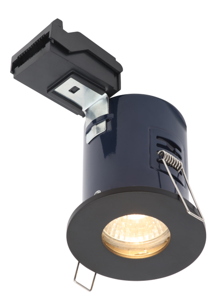 Yate IP65 Fixed Fire Rated IP65 Recessed Downlight - Matt Black