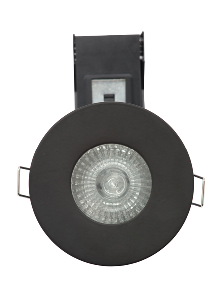 Yate IP65 Fixed Fire Rated IP65 Recessed Downlight - Matt Black - Image 2