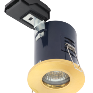 Yate IP65 Fixed Fire Rated IP65 Recessed Downlight - Satin Brass