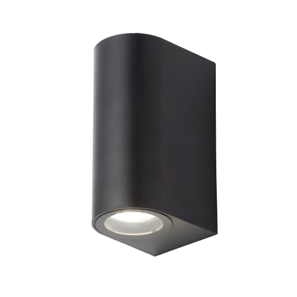 Iona 2 Light Up and Down Outdoor Wall Light - Black