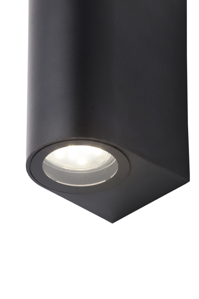 Iona 2 Light Up and Down Outdoor Wall Light - Black - Image 3