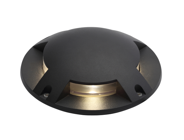 Scout Single 4 Way Outdoor LED Surface Mount Drive Over Ground Light - Black - Image 3