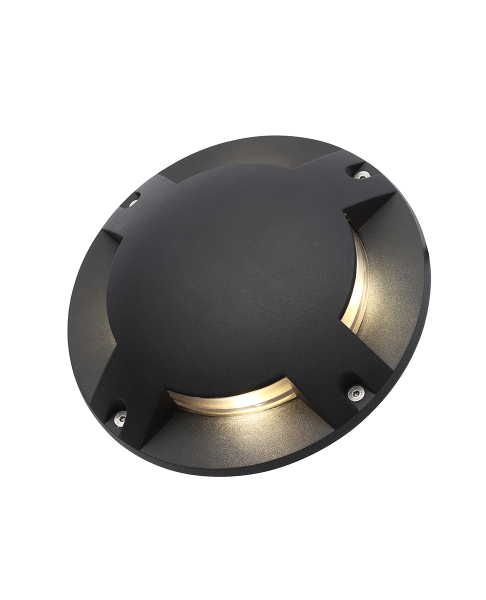 Scout Single 4 Way Outdoor LED Surface Mount Drive Over Ground Light - Black - Image 5
