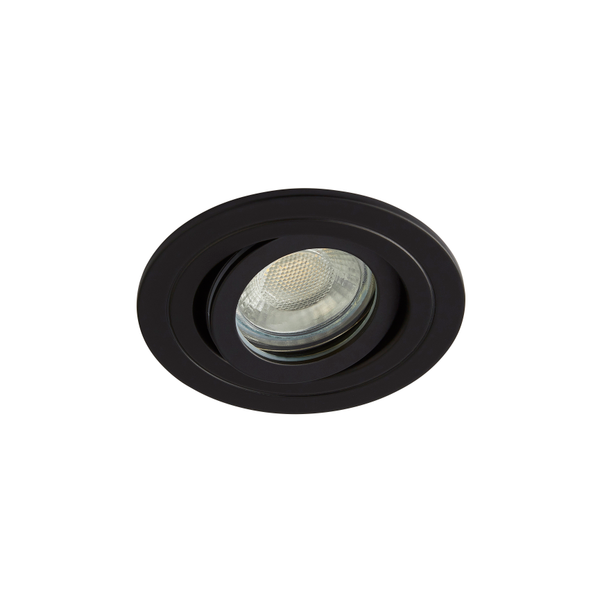 Cali circular IP65 Tiltable Downlight, Matt Black - Image 6
