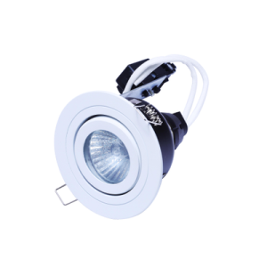 Cali circular IP65 Tiltable Downlight, Matt White