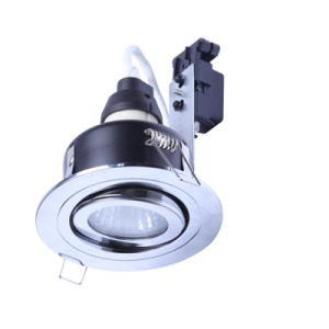 Cali circular IP65 Tiltable Downlight, Chrome