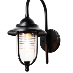 Eris Outdoor Fishermans Style Wall Light - Black