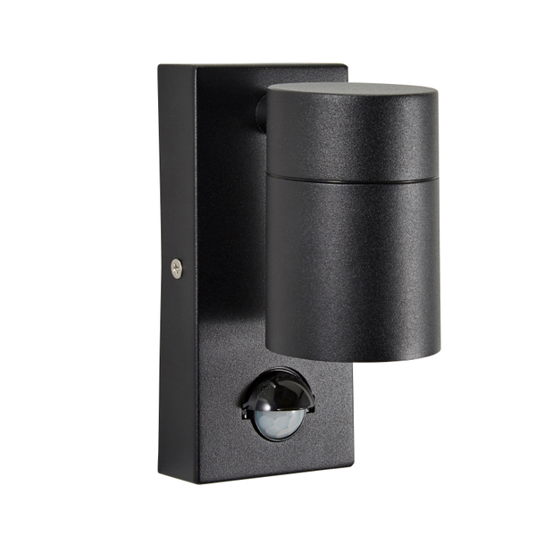 Leto Outdoor Up or Down Wall Light with PIR Sensor, Black - Image 2