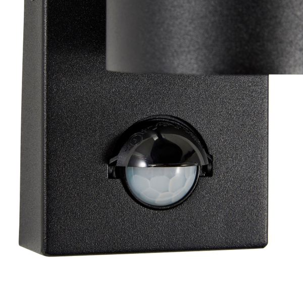 Leto Outdoor Up or Down Wall Light with PIR Sensor, Black - Image 3