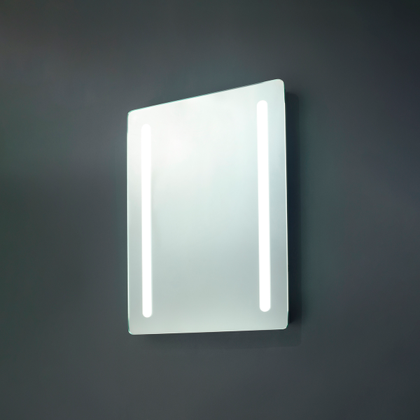 Ecti LED Bathroom Mirror Wall Light with Shaving Socket - Chrome