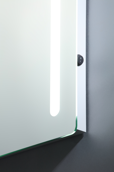 Ecti LED Bathroom Mirror Wall Light with Shaving Socket - Chrome - Image 3