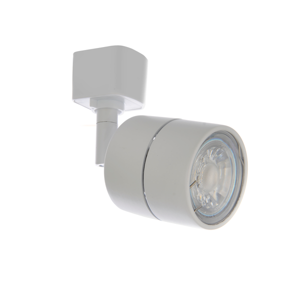 Lustro GU10, Single Track Light Fitting - White - Image 2