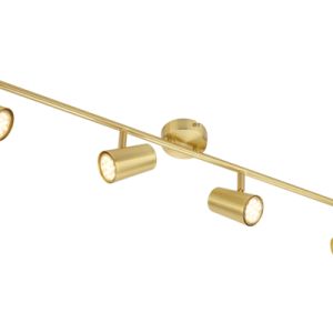 Harvey 4 Spotlight Bar, Satin Brass