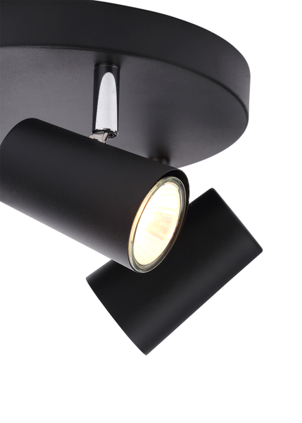 Harvey 3 Spotlight Plate, Matt Black - Image 3