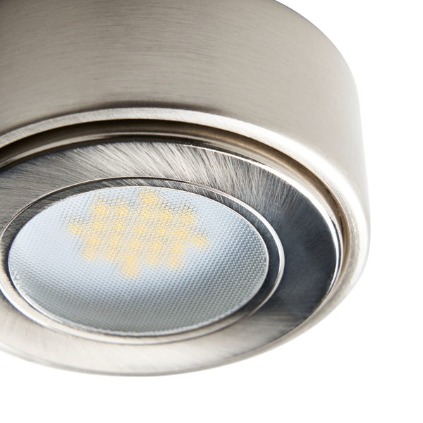 Laghetto LED Circular Cabinet Light in Satin Nickel - Image 3
