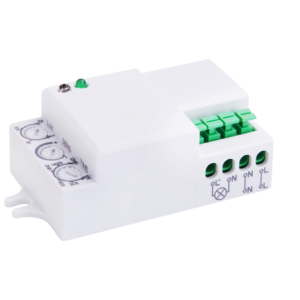 Wall or Ceiling Point Microwave Low Profile Sensor - White