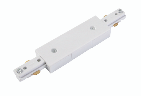 Tor Double Live End for Single Circuit Mains Track in White